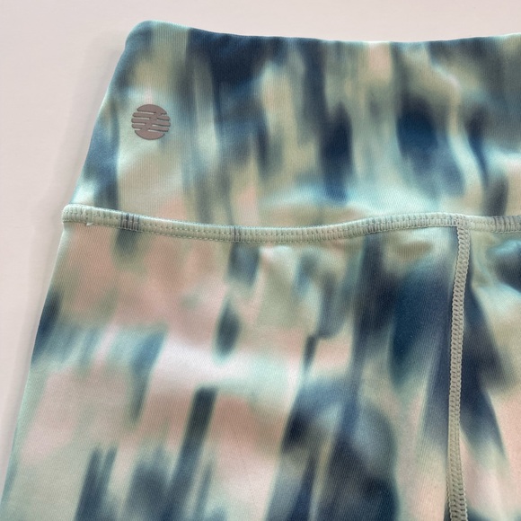 Z by Zella Leggings & Sports Bra Set Green & White Girls Size M (8-10) - Picture 8 of 12